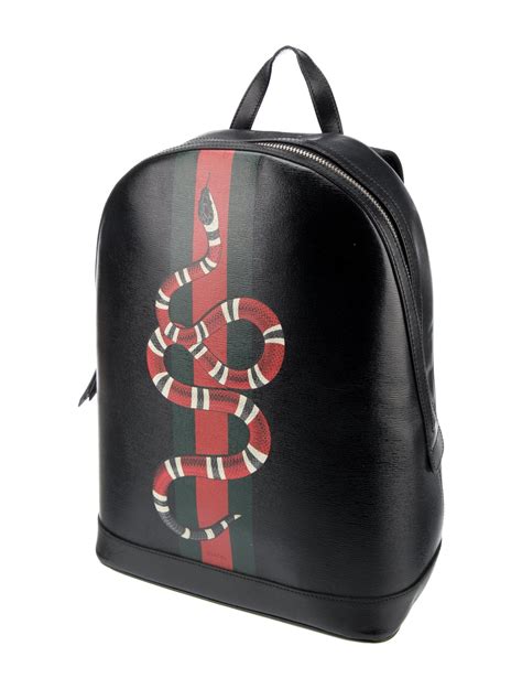 black gucci snake backpack|gucci snake dome backpack.